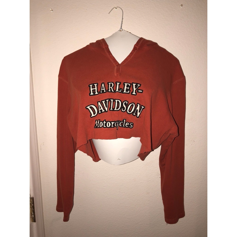 Harley-Davidson Hooded cropped tee